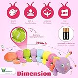 Bundaloo Jumbo Musical Caterpillar Plush Toy - Plays Fun Songs and 8 Musical Key Notes | for Children & Toddlers