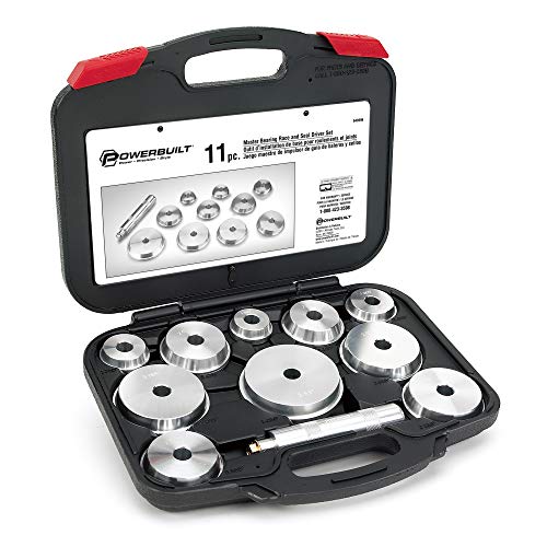 Powerbuilt Alltrade 648996 Kit 66 Master Bearing Race and Seal Driver Tool Set, Silver