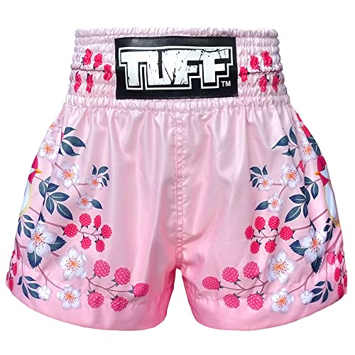 Tuff Boxing Muay Thai Shorts Trunks (TUF-MS632-PNK, L)