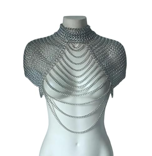 Aluminum Butted Chainmail Armor Top – Handmade Alluminium Butted – Gothic Punk Festival Cosplay Wear.