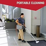 Hoover Commercial PORTAPOWER Lightweight Canister Vacuum Cleaner with Attachments, Portable Carriable Handheld Small Professional Grade Bagged, 8 Pounds, CH30000, Black