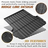 TripleAliners Truck Bed Mat Compatible with 2023 2024 2025 Chevy Colorado/GMC Canyon Accessories 5FT Vehicle Perfectly Flush All Weather Protection TPE Heavy Duty Pickup Car Bed Cargo Mat