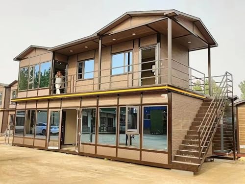 Fast Install Two-Storey Luxury Steel Structure Prefabricated Home Foldable Tiny House for Outdoor Use for Home Store