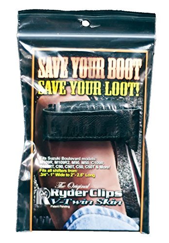 Ryder Clips VTSKIN Black Leather Shift Lever Sock