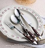 Silverware Set for 4 Classic 20 Piece Flatware Set Elegant 18/10 Stainless Steel Western Cutlery Delicate Utensils for Home Dishwasher Safe Mirror Polished