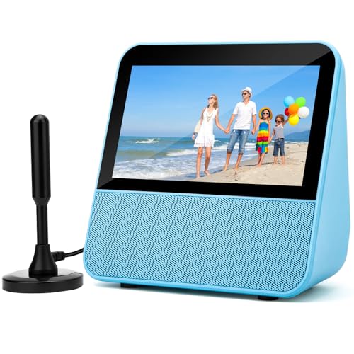 Portable TV, 7" 1080P HD Portable Mini TV, Touch Screen Small TV with ATSC Tuner Antenna, Bluetooth Speaker, USB Media Player, Rechargeable Battery Operated TV for Home Travel, Car, Camping, Kitchen