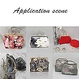 PH PandaHall 5 Color 7.9"/20cm Metal Frame Purse Bag Metal Frame Kiss Clasp Lock for Purse Making DIY Craft Squared Design Bag Clutch Coin Purse Frames