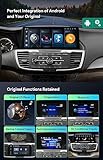 XTRONS 12.3” Car Stereo for Honda Accord 9th gen 2013-2017, Android 12 Octa Core 4GB+64GB Car Radio, 1920x720 IPS Touch Screen GPS Navigation for car Bluetooth Head Unit Car Play Android Auto 4G LTE