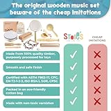 STOIE'S Wooden Toddler Musical Instruments for Kids Ages 5-9 Montessori Baby Musical Instruments for Toddlers 3-5 Kids Musical Instruments Toys Music