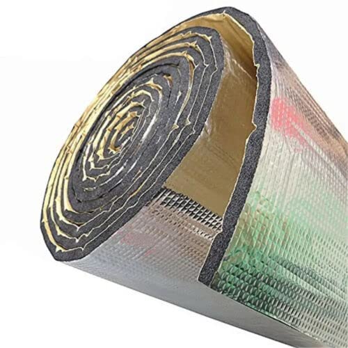 20 Ft Silver Self-Adhesive Reflective Foam Heat Wrap Shield Barrier Tape 6"