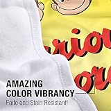 LOGOVISION Curious George Lightweight Baby Blanket, 30"X40", Heads Unisex for Infants Girls & Boys