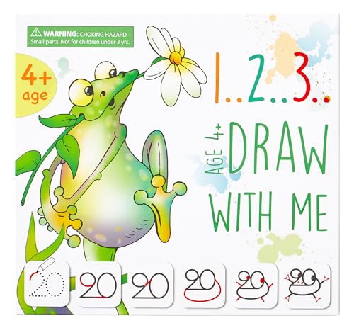 MD CREATIVE Learning Activity - Drawing with Numbers Educational Game, Perfect for Kids, Preschoolers Who Love Toys, Art and Craft Activities, Gifts for Girls and Boys Ages 3, 4, 5, 6