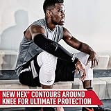 McDavid Knee Compression Sleeves, McDavid Knee Pads for Volleyball, Basketball, Weightlifting, and More, Moisture Wicking Knee Sleeves for Men and Women, HEX (1 Pair)