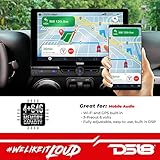 DS18 DDX10.5ADX 10.5” Single-Din Floating Touch Screen Display Multimedia Receiver with Android 10 Operating System/Mirror Link for iOS & Android DSP/BT/AUX/USB/SD/AM/FM & All Your Favorite Apps