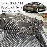 7DEEKEI Cargo Mat Compatible with 2018-2025 Audi A5 Trunk Mat (and Rear Left and Right Side Panels) Cargo Liners Audi S5 ＆ A5 (Sportback Only)