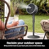 Shark FlexBreeze Fan Instacool Misting Attachment, reduces temperatures to feel up to 10 degrees cooler, FA20XMIST, Black