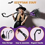 JOYIN 55'' Witch Broom with Ribbons for Kids Halloween Witches Broomstick, Costume Parties, Photo Booth Accessory, Halloween Decorations