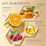 Vitamin C Turmeric Face Oil, Skin Moisturizing, Firming Vitamin C Oil, Turmeric Oil for Dry Skin, Wrinkles, and Uneven Skin Tone, Anti-Aging Care 1 Fl Oz