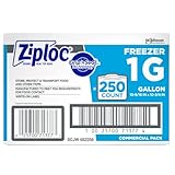 Ziploc® Freezer And Storage Bags, 1 Gallon, Box Of 250 Bags