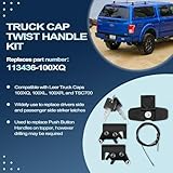 Ussuray 113436 Twist Handle Kit for Leer Truck Caps 100XQ, 100XL, 100XR, and TSC700 with Striker Latches 83514/83515 113436-100XQ