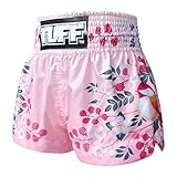 Tuff Boxing Muay Thai Shorts Trunks (TUF-MS632-PNK, L)