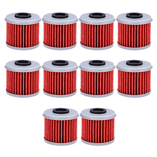 Saihisday HF116 Oil Filter For ATV Honda TRX450R CRF250X CRF450X CRF250R CRF450R Motorcycle Replaces #15412-MEN-671(Pack of 10)