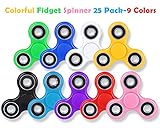 SCIONE Fidget Spinners, 25 Pack Birthday Party Gifts for Adults and Kids, Prize for Classroom, Easter Party Favors for Kids, Stress Anxiety ADHD Relief Fidgets Toy, Finger Hand Spinner Toys