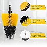 SHIELDPRO 18 Pack Drill Brush Attachment Set, Power Cleaning Scrub Brushes for Drill, Extend Long Attachment, All Purpose for Bathroom, Car Detailing, Carpet, Tile Grout, Sinks, Corners