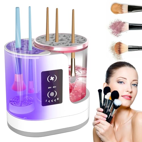 THEMARS 3 IN 1 Electric Makeup Brush Cleaner Machine With Dryer, USB Portable Automatic Cosmetic Brushes Cleaner, Deep Cleaning Tool for All Size Makeup Brush Set & Sponges, Beauty Gift for Women