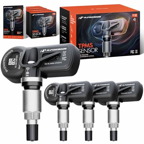 A-Premium 4PCS Pre-programmed TPMS Sensor Tire Pressure Monitoring Sensor - Compatible with Subaru Forester, Impreza, Legacy, Outback, Tribeca, WRX, WRX STI, XV Crosstrek - 315MHz