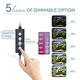 hygger Advanced LED Aquarium Light with Timer, 24/7 Lighting Cycle & DIY Mode, Full Spectrum Fish Tank Light for 48-54 in Freshwater Planted Tank