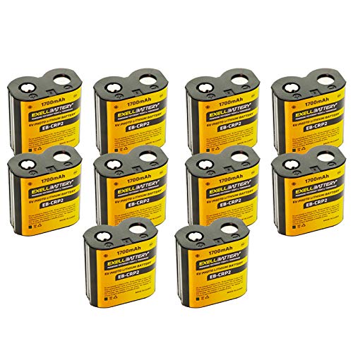 (10-Pack) EXELL CR-P2 6V 1700mAh (Highest Capacity on The Market) Photo Lithium Battery Replaces 223, 23-175, 2CR-P2, 5024LC, 6204, CR17-33, CR-P2, CR-P2S, DL223A, DLCRP2, EL223AP, K223LA, K223LA-1