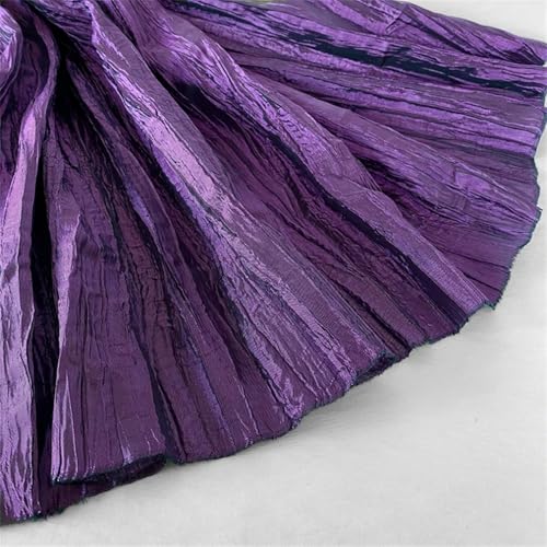 Pleated Dress Fabric Material Per Half Meter Irregular Pleat Designer Fabrics for Sewing Lady Shirt 1 0.5X1.3 Meter