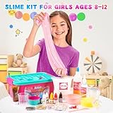 DIY Sweets Slime Kit, Cake & Ice Cream Slime Making Kit for Girls Ages 8-12, Creativity Kids Slime Kits to Make Butter Slime, Cloud Slime & Fluffy Slime, Fun Slime Party Favors Birthday Gifts Toys