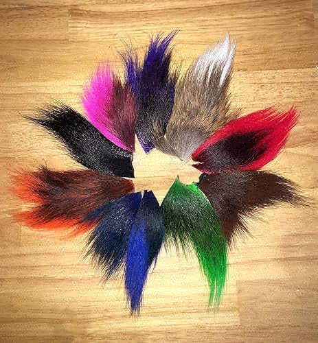 Bucktail Tips Variety Pack for Fly Tying.