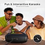 Tribit Bluetooth Speaker StormBox Blast 2, 200W Portable Wireless Speaker with Subwoofer, XBass, LED Light, Bluetooth 5.4, IP67 Waterproof, Custom EQ, 30H Playtime, TWS Pairing for Party/Outdoor