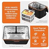 Portable Electric Lunch Box Food Warmer, Mini Personal Microwave Heated Portable Oven, Heated Lunch Box for Outdoor Cooking, Reheating Food for Work, Picnic, Camping, Fishing, and Car or Truck Trips