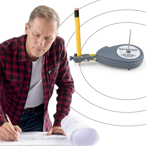 Roto Tape Compass | Rotating Tape Measure Beam Compass Alternative Circle Drawing Tool to Draw Arcs (Not 2 inches Short!)