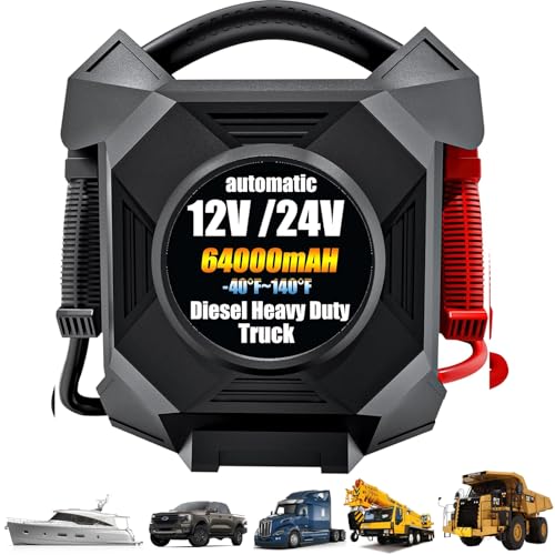 Truck Jump Starter Heavy Duty,CAT797 30000A 12V/24V Ultrasafe Battery Jumper Starter Portable,-40F° Startall Battery Booster Pack,for Semi Truck,Gasoline/99L and Diesel Engines Up to 50L,Class 8