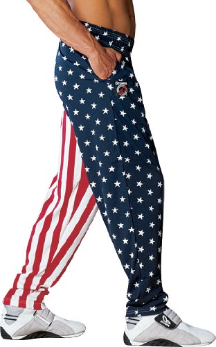 Otomix Men's American Flag USA Baggy Workout Pants Small