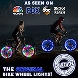 Activ Life LED Bike Wheel Lights with Batteries Included, Get 100% Brighter and Visible from All Angles for Ultimate Safety & Style (1 Tire Pack, Multicolor)