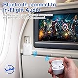 Premium Bluetooth 5.4 Transmitter, Airplane Bluetooth Adapter, Supports 2 AirPods/Headphones, Bluetooth Transmitter for TV, Airplane, Gym, with aptX Adaptive & Low Latency