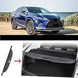 Rear Trunk Cargo Cover Compatible with Lexus RX200T RX300 RX350 RX450h 2016-2021 Shield Shade Curtain Partition Board Privacy Security(Carbon Fiber Look)