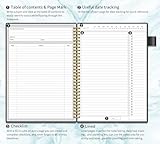 Regolden-Book To Do List Notebook, Daily Planner for Work, Project Tasks & Personal Organizer, Checklist Man/Women, Pocket, Pen Loop, 160 Pages (7"x10")