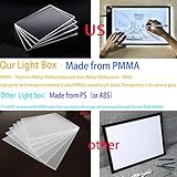 Light Box Drawing Pad, Tracing Board with Type-C Charge Cable and Brightness Adjustable for Artists, AnimationDrawing, Sketching, Animation, X-ray Viewing (A4) Not Rechargeable