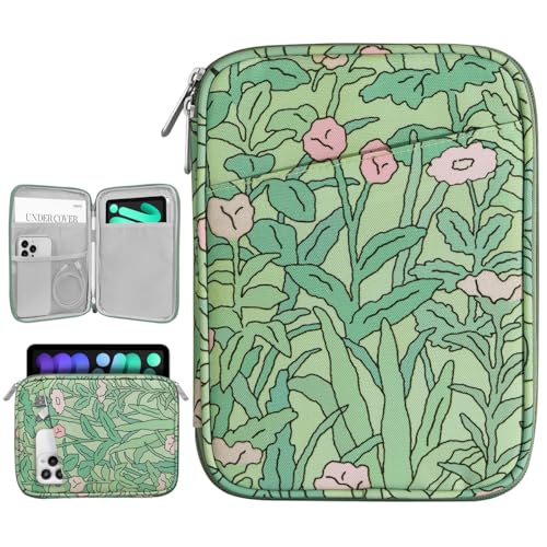 Dadanism 8-9 Inch Tablet Sleeve Bag Carrying Case for iPad Mini 7th/6th 8.3" 2024/2021, iPad Mini 5/4/3/2/1 7.9", Galaxy Tab A9/A7 Lite 8.7", Tab M8 8"/M9 9", Papaver Rhoeas