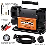 ALL-TOP Air Compressor Kit, Dual Cylinder 12V Portable Inflator 12.35 ft³/Min, Offroad Air Compressor Pump for Truck Tires, Heavy Duty Max 150 PSI for 4x4 Vehicle & RV