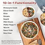 Instant Pot Pro (8 QT) 10-in-1 Pressure Cooker, Slow Cooker, Rice/Grain Cooker, Steamer, Sauté, Sous Vide, Yogurt Maker, Sterilizer, and Warmer, Includes App With Over 800 Recipes, Black