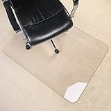 [Upgraded Version] Crystal Clear 1/5" Thick 47" x 35" Heavy Duty Hard Chair Mat, Can be Used on Carpet or Hard Floor