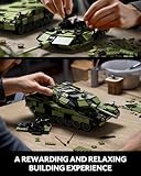 Nifeliz Leopard II A7 Tank, Military Tank Building Set for Adults, Collectible Army Model to Build and Display, Gift Ideal for Military Enthusiasts (2,069 PCS, NF10269)